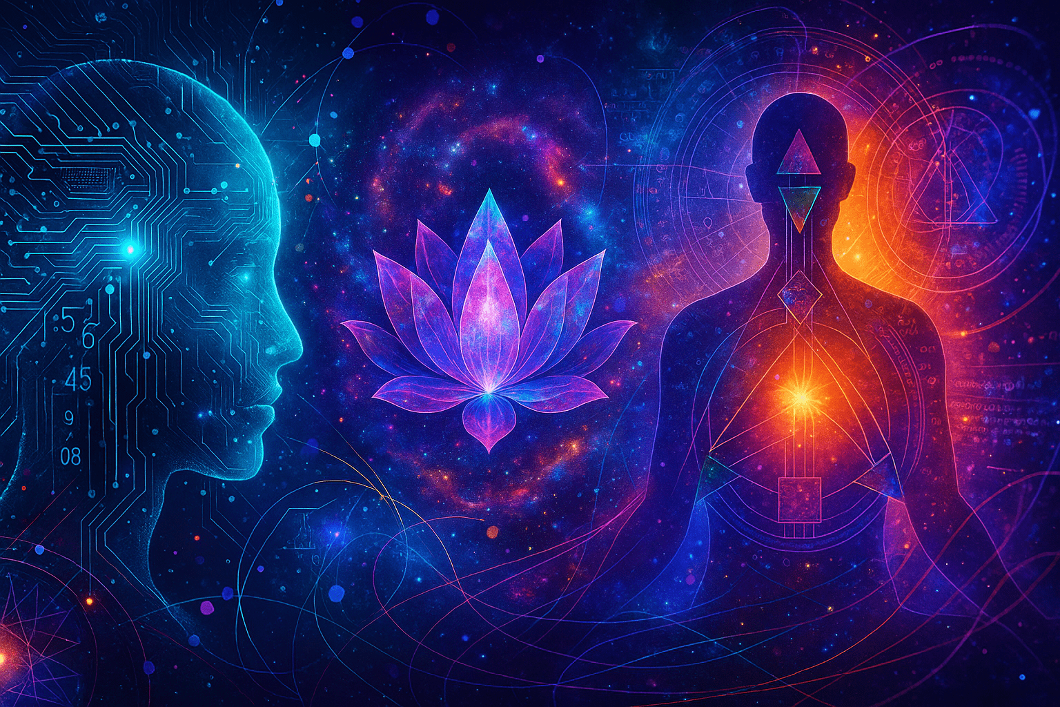 Abstract visual representing identity architecture, development, and structural pattern mapping.