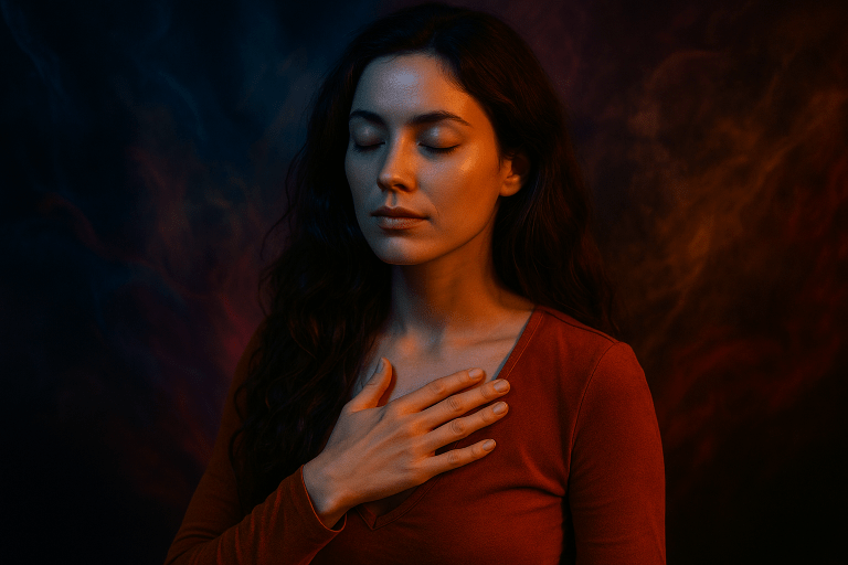 AI-generated image representing voice as an expression of structural truth and inner coherence in the work of Renata Clarke.