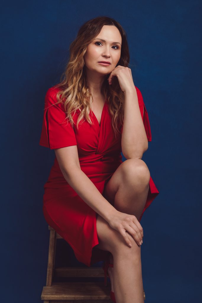 Studio portrait of Renata Clarke, exploring identity architecture and identity reorganisation.